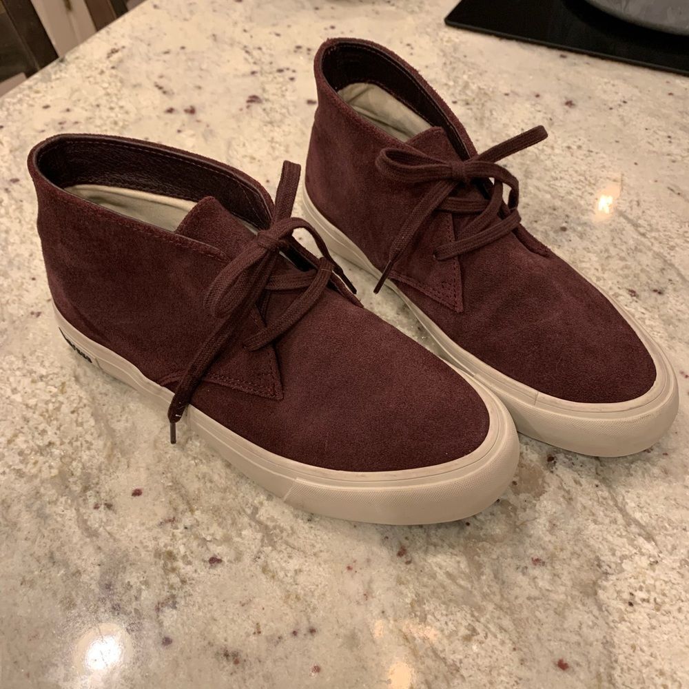 SeaVees for J. Crew Maslon Burgundy Desert Boots sz 8